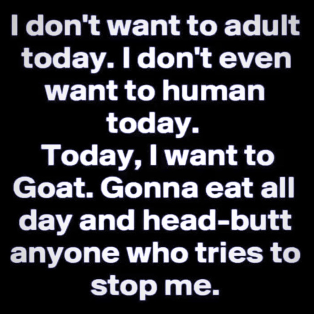 Some days, it just is